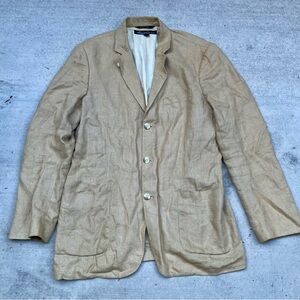 Kenneth Cole New York Beige Linen-Blend Sport Coat